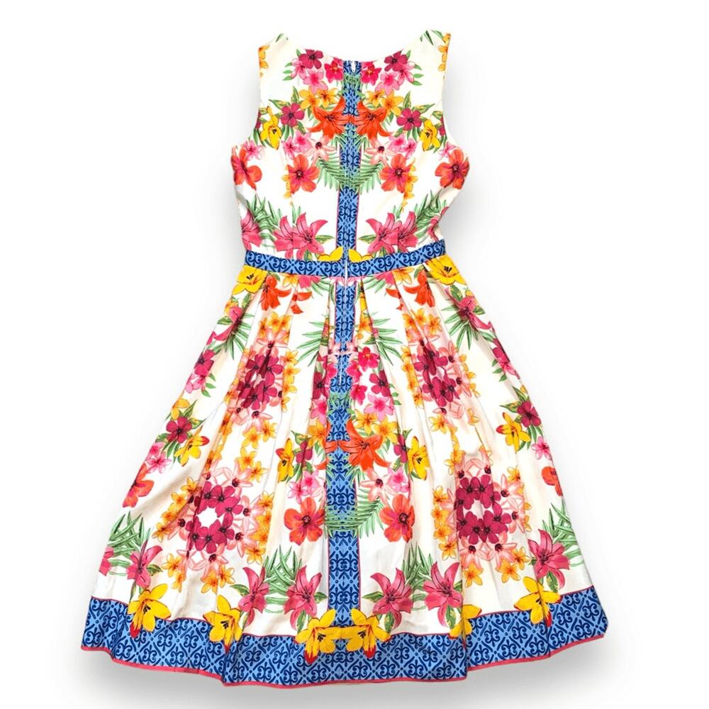 ModCloth Zesty Attire Dress Multicolor Floral Retro Euro Summer Wedding Guest